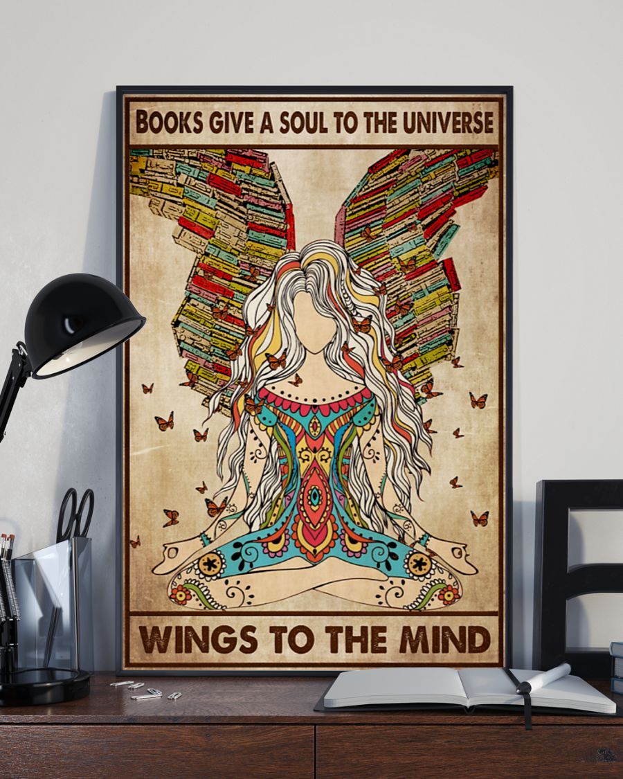 Yoga Life Peace Book Give A Soul - Vertical Poster - 5to9style