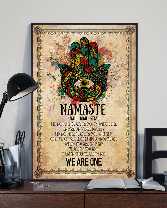 Yoga Life Peace We Are One - Vertical Poster - Owl Ohh
