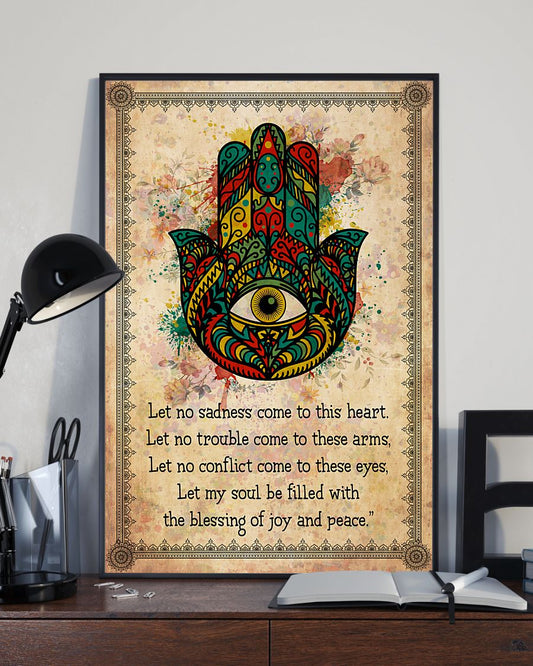 Yoga Less No Sadness come To This Heart - Vertical Poster - 5to9style