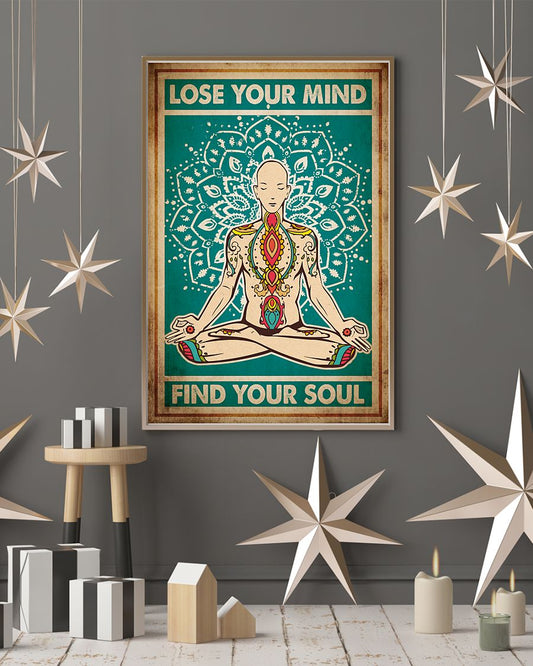 Yoga Life Peace Lose Your Mind - Vertical Poster - Owl Ohh