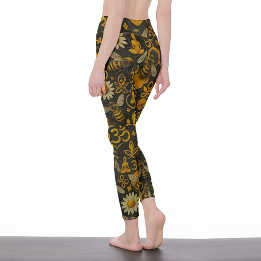 Honeycomb – Honey Bees Infinite Spirit Vision Yoga High Waist Leggings | 5To9Style
