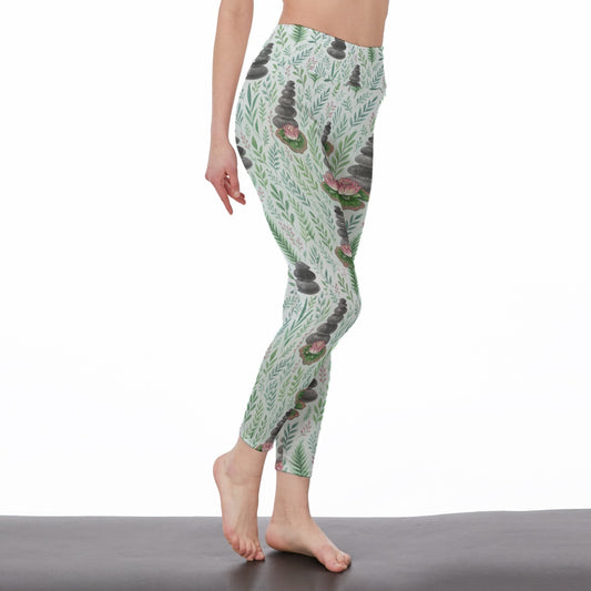 Zen Stones Serenity Strength Aura Yoga High Waist Leggings | 5To9Style