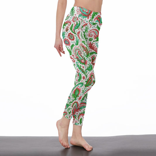 Paisley Pattern Mystic Balance Glow Yoga High Waist Leggings | 5To9Style