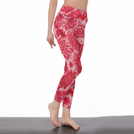 Tie Dye Pattern Mystic Balance Glow Yoga High Waist Leggings | 5To9Style