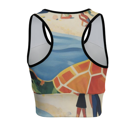 Turtle Tropical Sea Reef Serenity Yoga Women's Sports Bra