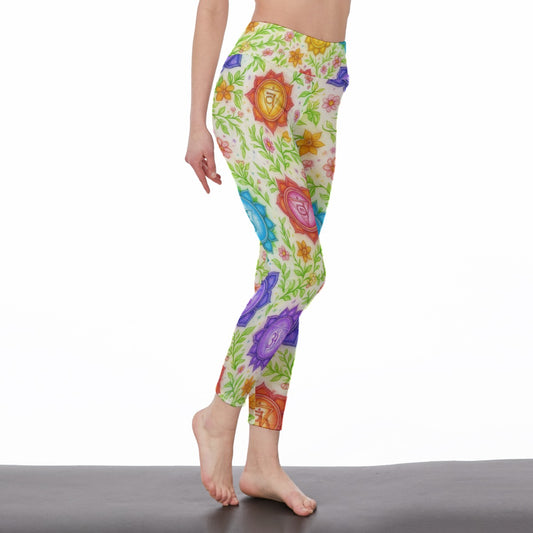 Chakras Vital Power Yoga High Waist Leggings | 5To9Style