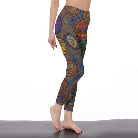 Chakras Energy Flow Yoga High Waist Leggings | 5To9Style