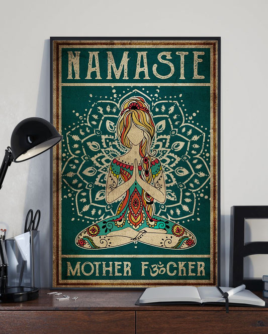 Yoga Life Peace Namaste - Vertical Poster - Owl Ohh