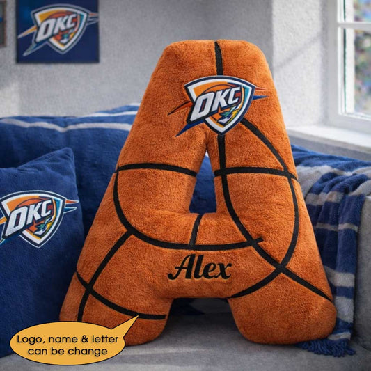 Basketball Pillow Custom Name and Logo All Teams Irregular-Shaped Pillow Custom