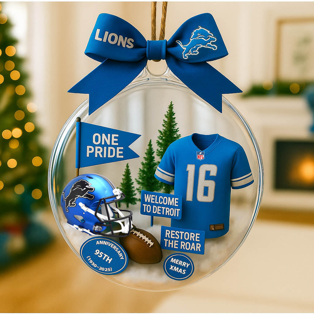 Football Ornament Style 2 Christmas tree uniform of American football team - Ornament