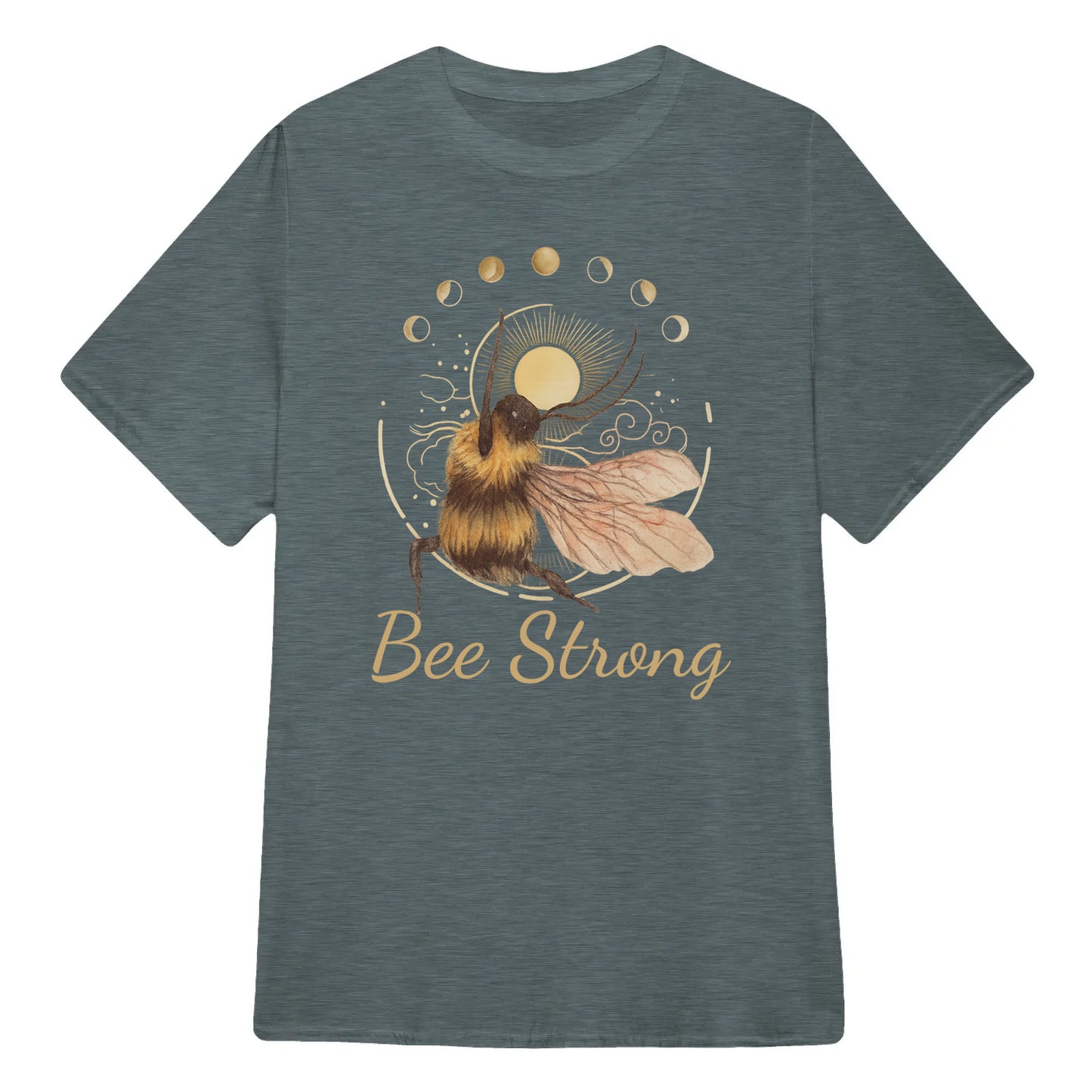 Bee Strong Moon Phase Chill Bee Yoga Classic Unisex T-Shirt | 5To9Style
