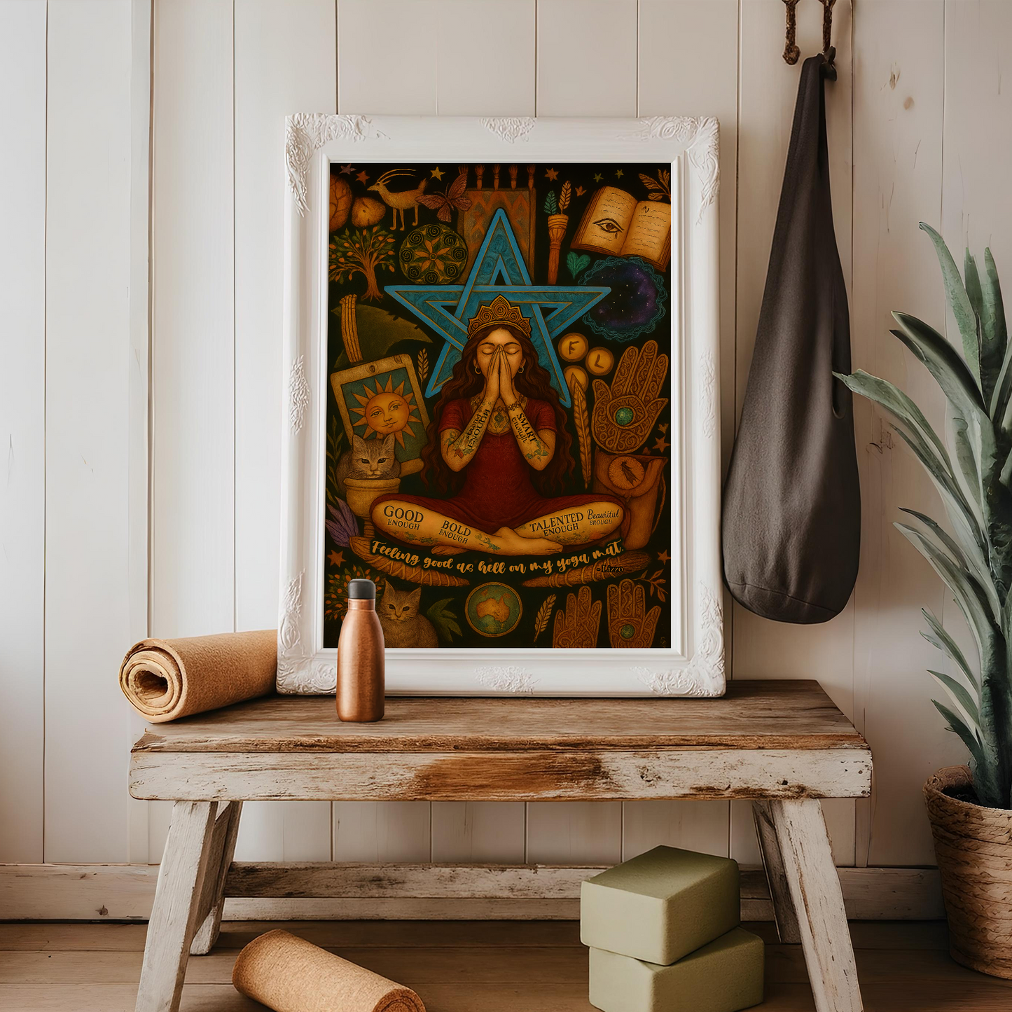Yoga Feeling Good As Hell On My Yoga Mat No Frame Poster | 5To9Style