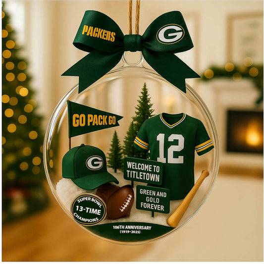 Football Ornament Christmas tree uniform of American football team - Ornament
