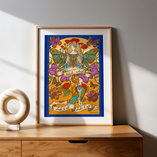 Yoga Inhale, Exhale, Shake It Off, Shake It Off. No Frame Poster | 5To9Style