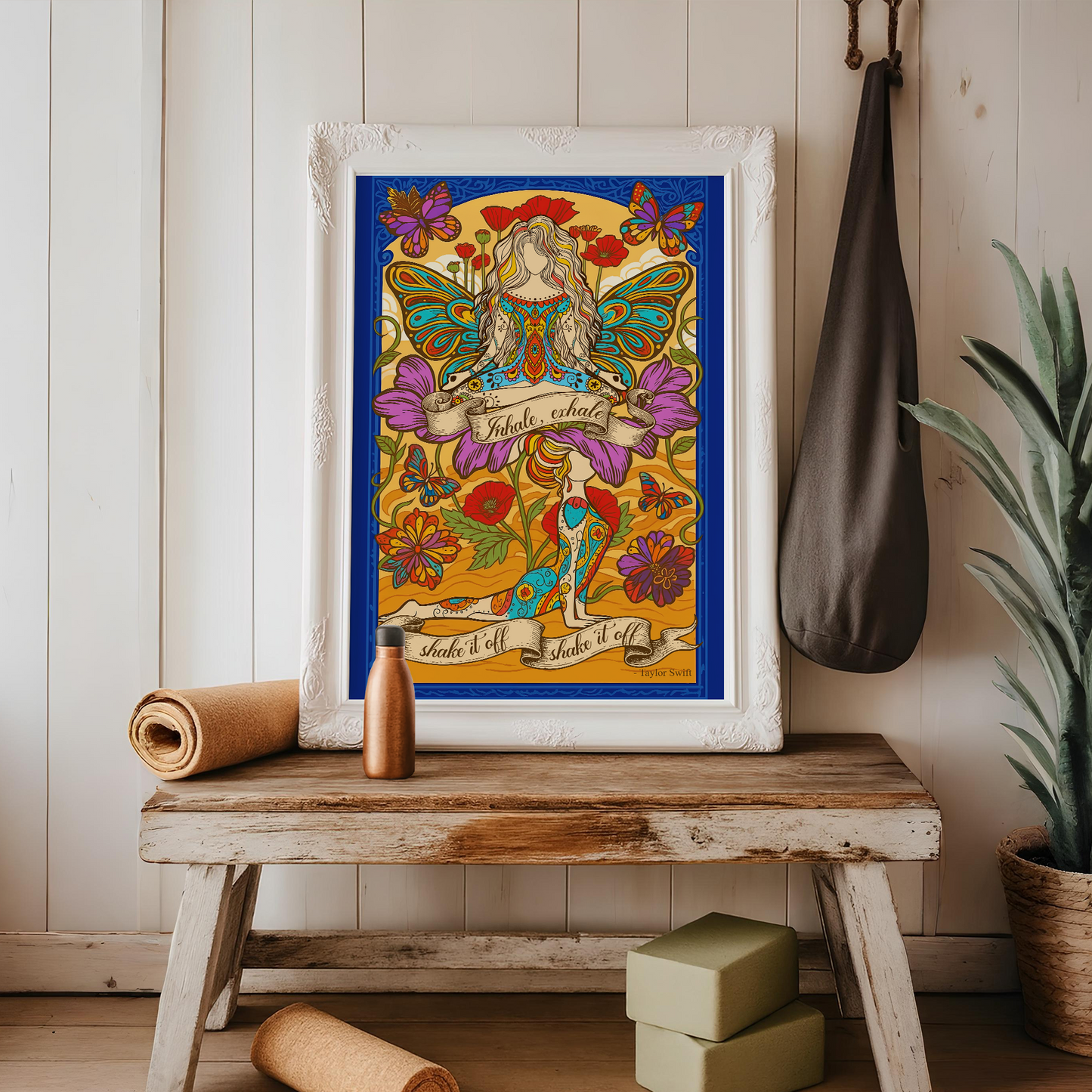 Yoga Inhale, Exhale, Shake It Off, Shake It Off. No Frame Poster | 5To9Style