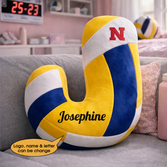Volleyball Pillow Custom Name and Logo All Teams Irregular-Shaped Pillow Custom