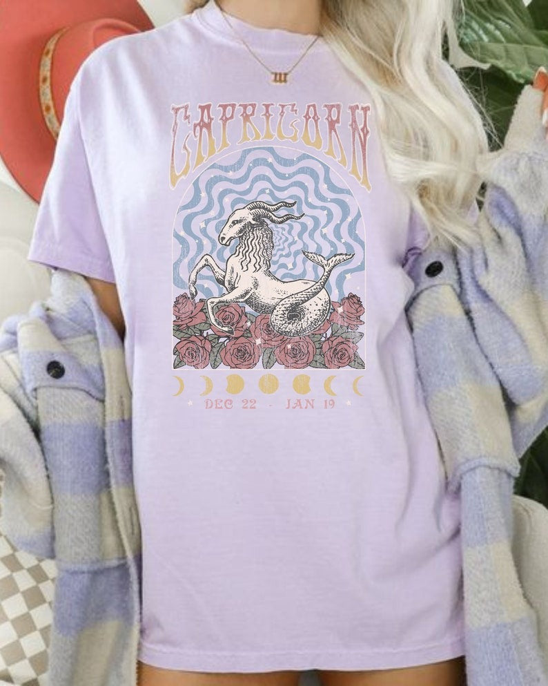Zodiac Capricorn Astrology Graphic Classic Unisex T-Shirt | 5To9Style