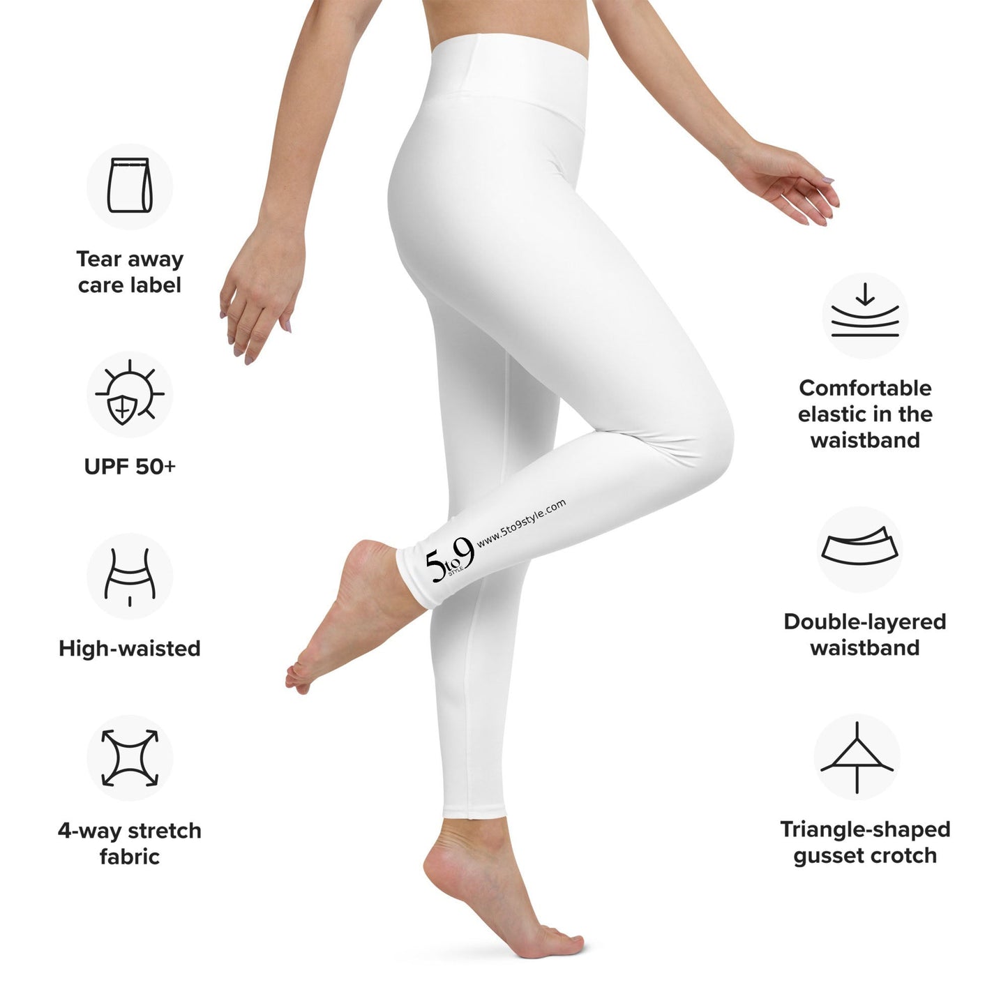 Bend Over, Breathe Out 👠Chill Llama Yoga Pants All-Over Print Women's High Waist Leggings | 5To9Style
