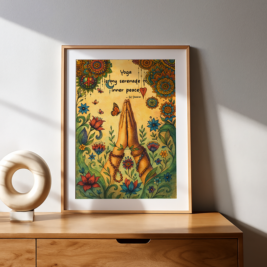 Yoga Poster Let the Sun Shine, Let the Sun Shine No Frame Poster | 5To9Style