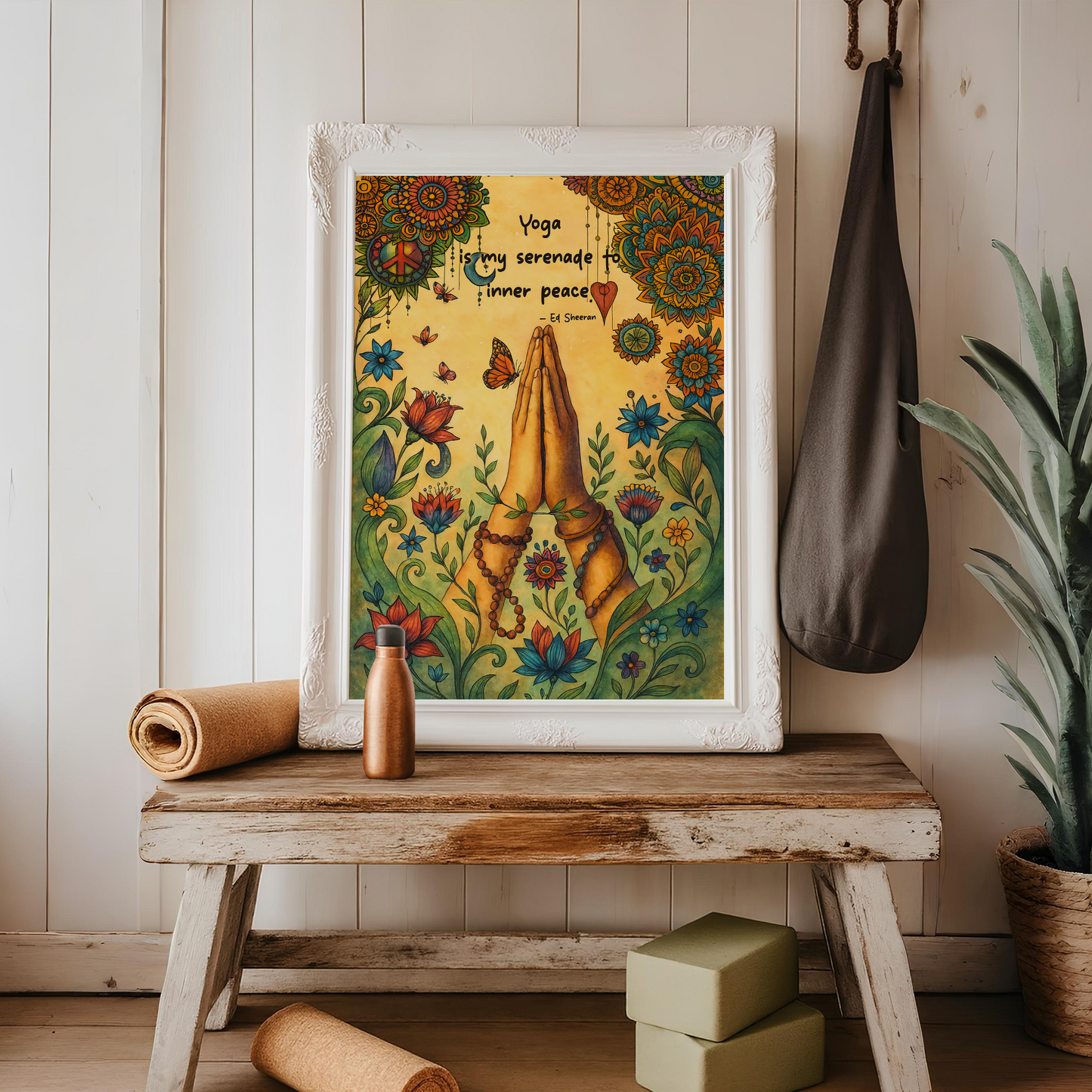 Yoga Poster Let the Sun Shine, Let the Sun Shine No Frame Poster | 5To9Style