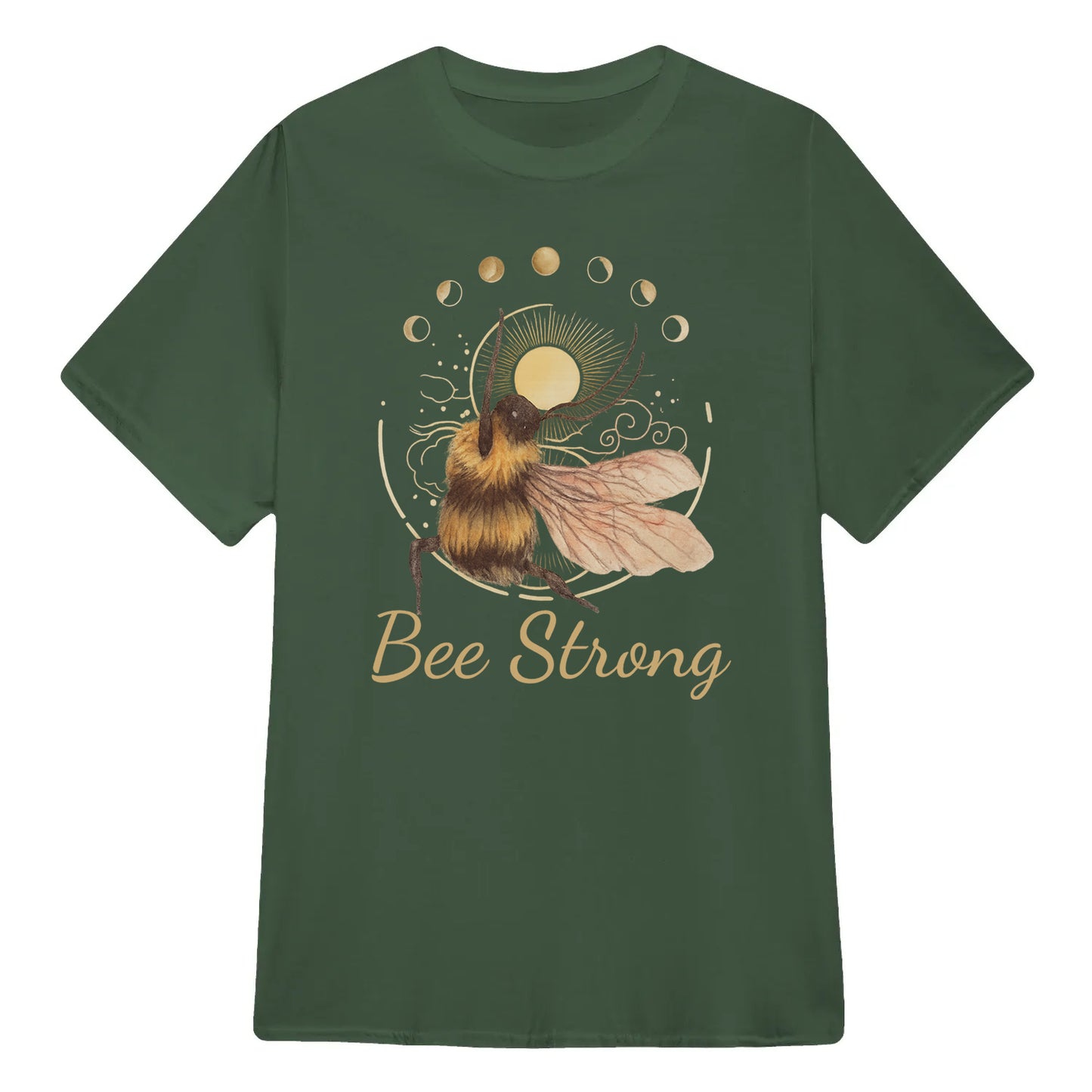 Bee Strong Moon Phase Chill Bee Yoga Classic Unisex T-Shirt | 5To9Style