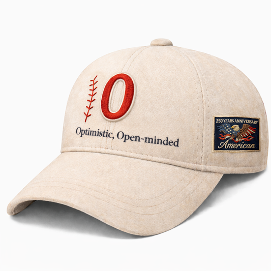 Baseball Personalized Letter 250th Anniversary USA Unisex Baseball Cap