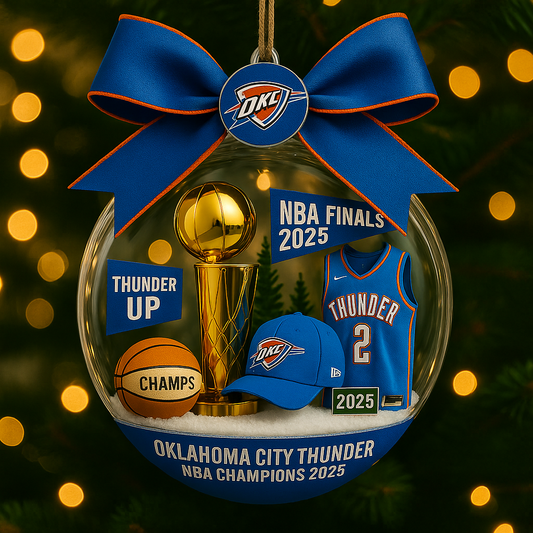 Basketball Trending Ornament 5 Team Basketball Champions 2025 - Ornament