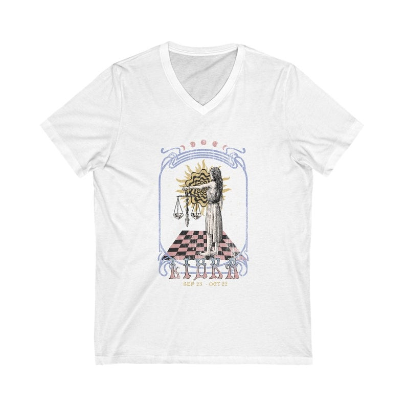 Zodiac Libra Astrology Graphic Classic Unisex T-Shirt | 5To9Style