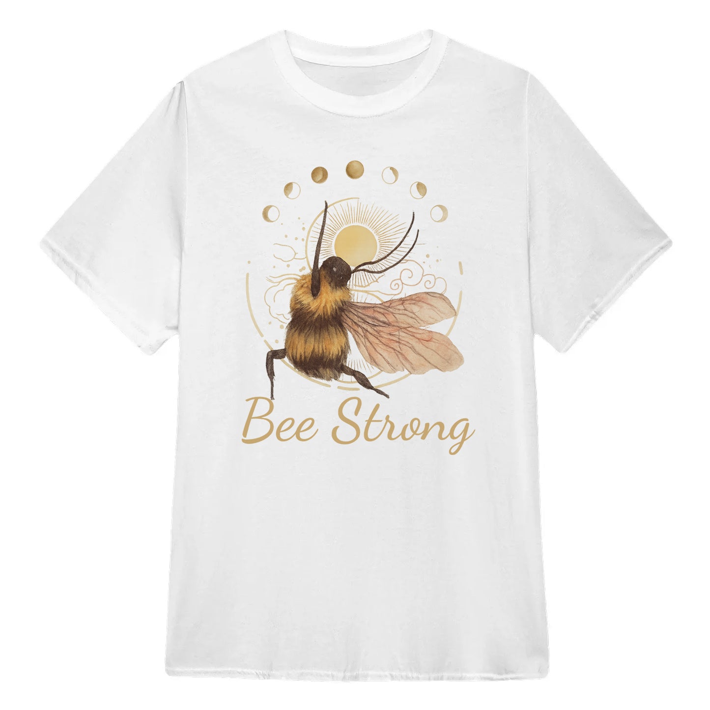 Bee Strong Moon Phase Chill Bee Yoga Classic Unisex T-Shirt | 5To9Style