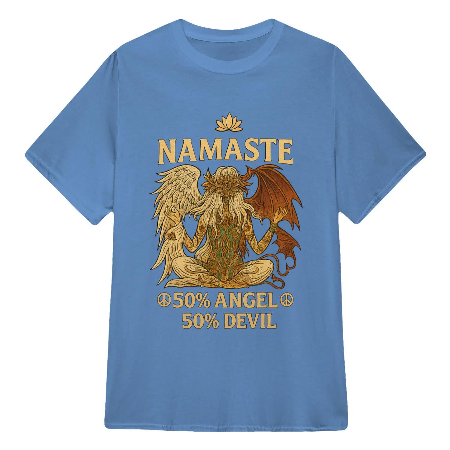 Yoga T-shirt Namaste 50% Angel 50% Devil Yoga Classic Unisex T-Shirt | 5To9Style