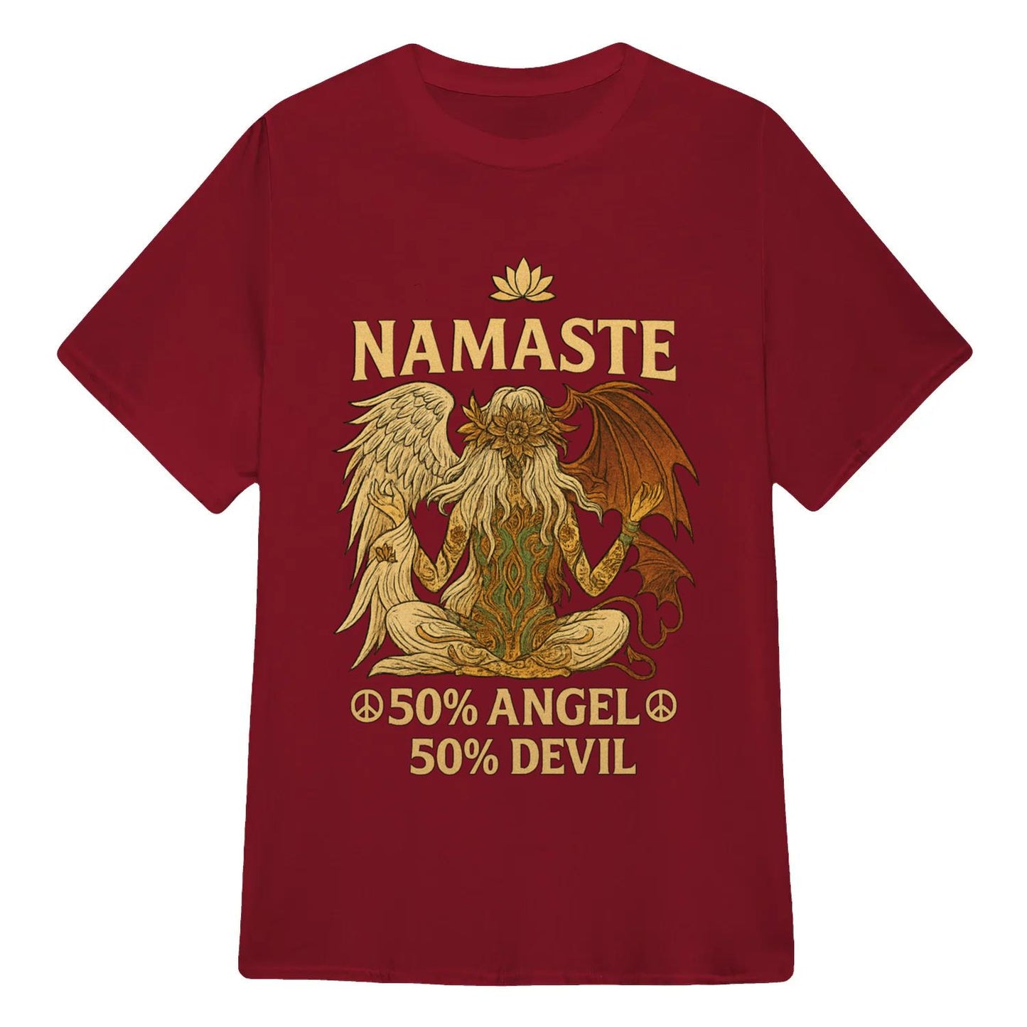 Yoga T-shirt Namaste 50% Angel 50% Devil Yoga Classic Unisex T-Shirt | 5To9Style