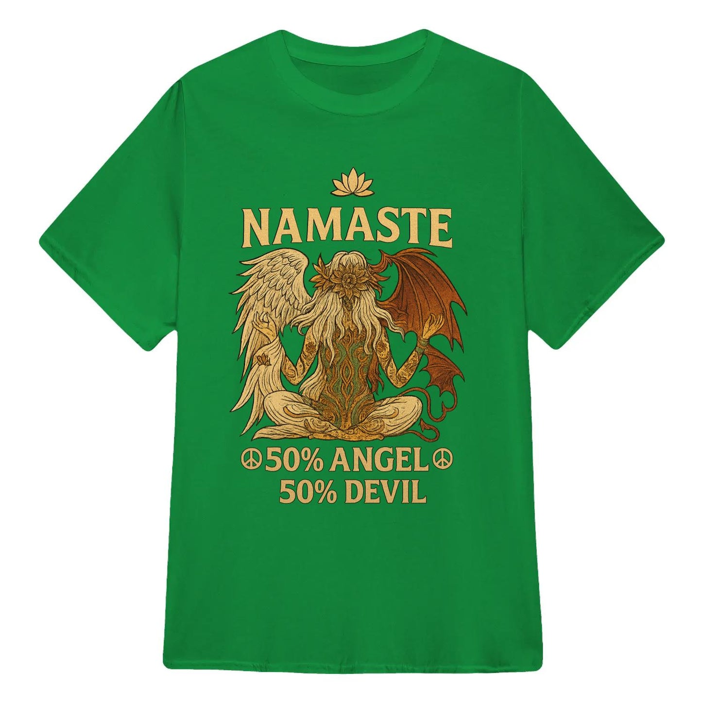 Yoga T-shirt Namaste 50% Angel 50% Devil Yoga Classic Unisex T-Shirt | 5To9Style