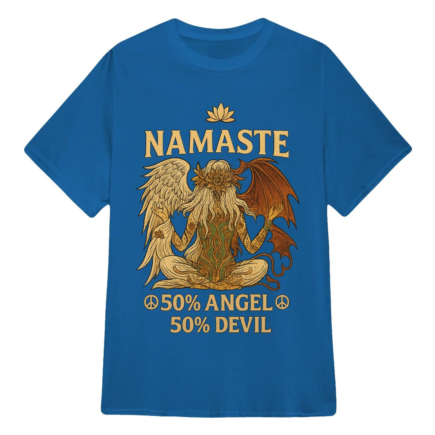 Yoga T-shirt Namaste 50% Angel 50% Devil Yoga Classic Unisex T-Shirt | 5To9Style