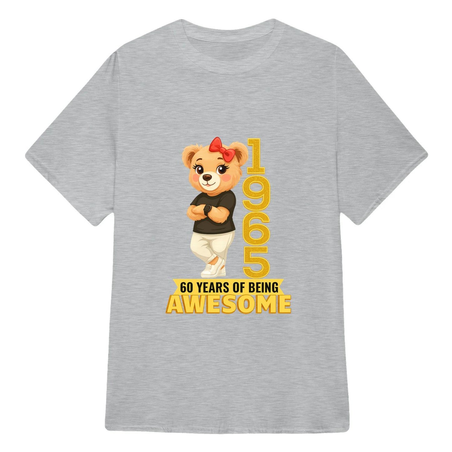 Chilling Bear Birthday Gift Idea Custom Year and Age T-shirt Classic Unisex T-Shirt | 5To9Style