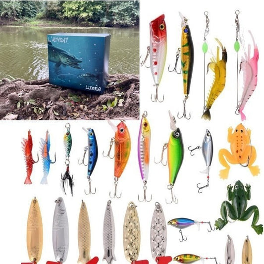 L'ADVENT'LURES 2024 Creative Fishing Christmas Fish Hook Blind Box advent calendar