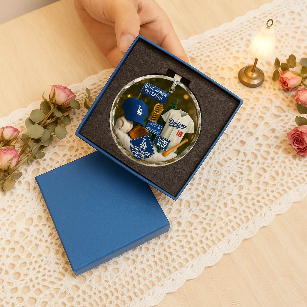 Glass Ornament With Packaging Gift Box Hot trending Baseball Champion 2025