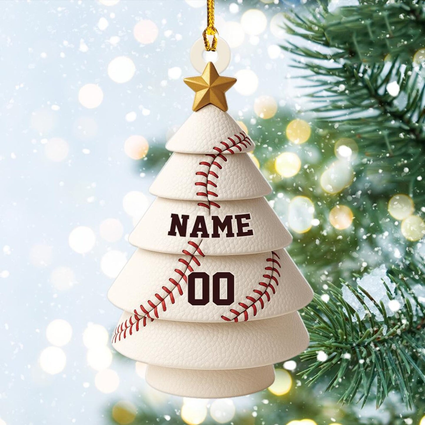 Personalized Baseball Christmas Ornament Custom Name Baseball Player Ornament Sport Team Gift Baseball Christmas Tree Decor Sport Ornament