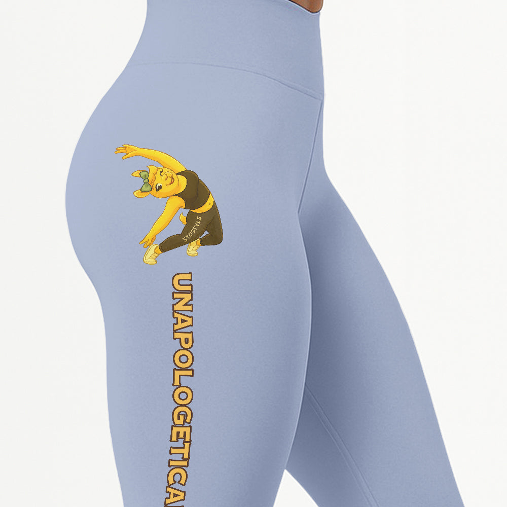 Unapologetically Me Chill Llama Yoga Pants All-Over Print Women's High Waist Leggings | 5To9Style