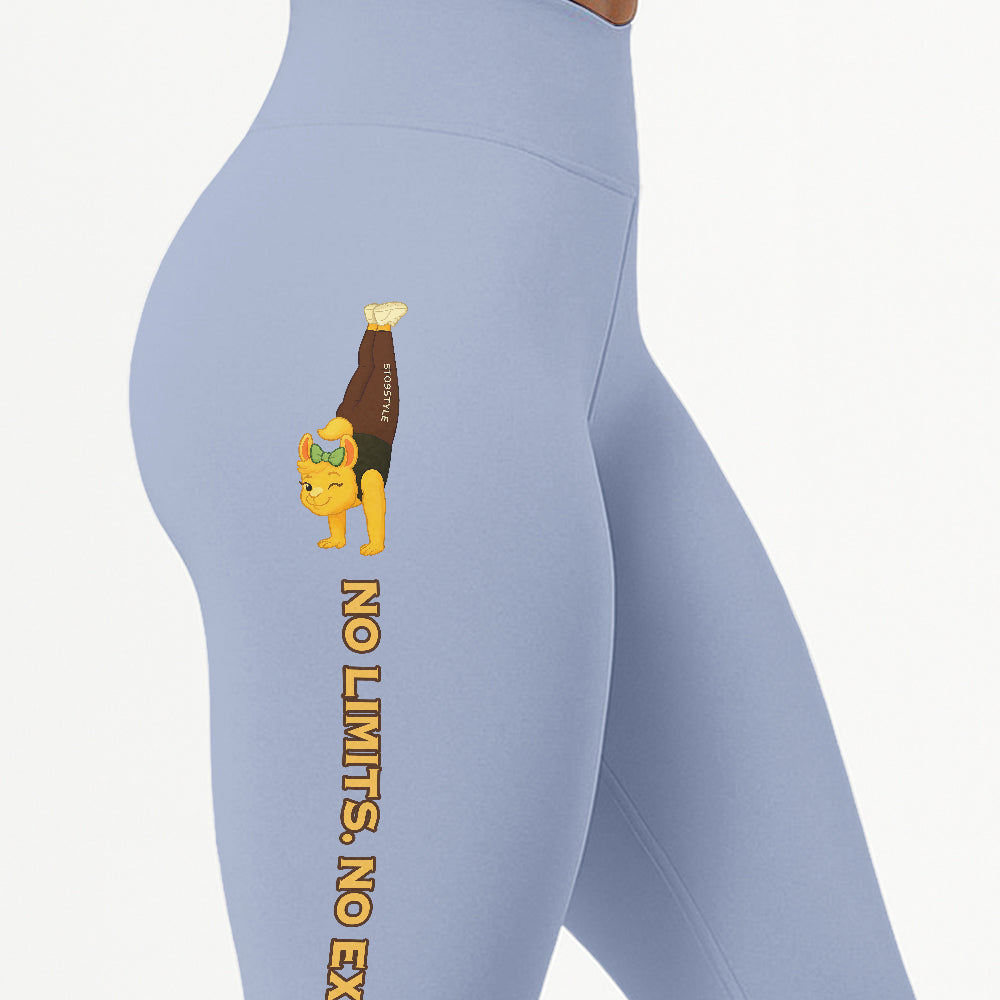 No Limits. No Excuses Chill Llama Yoga Pants All-Over Print Women's High Waist Leggings | 5To9Style