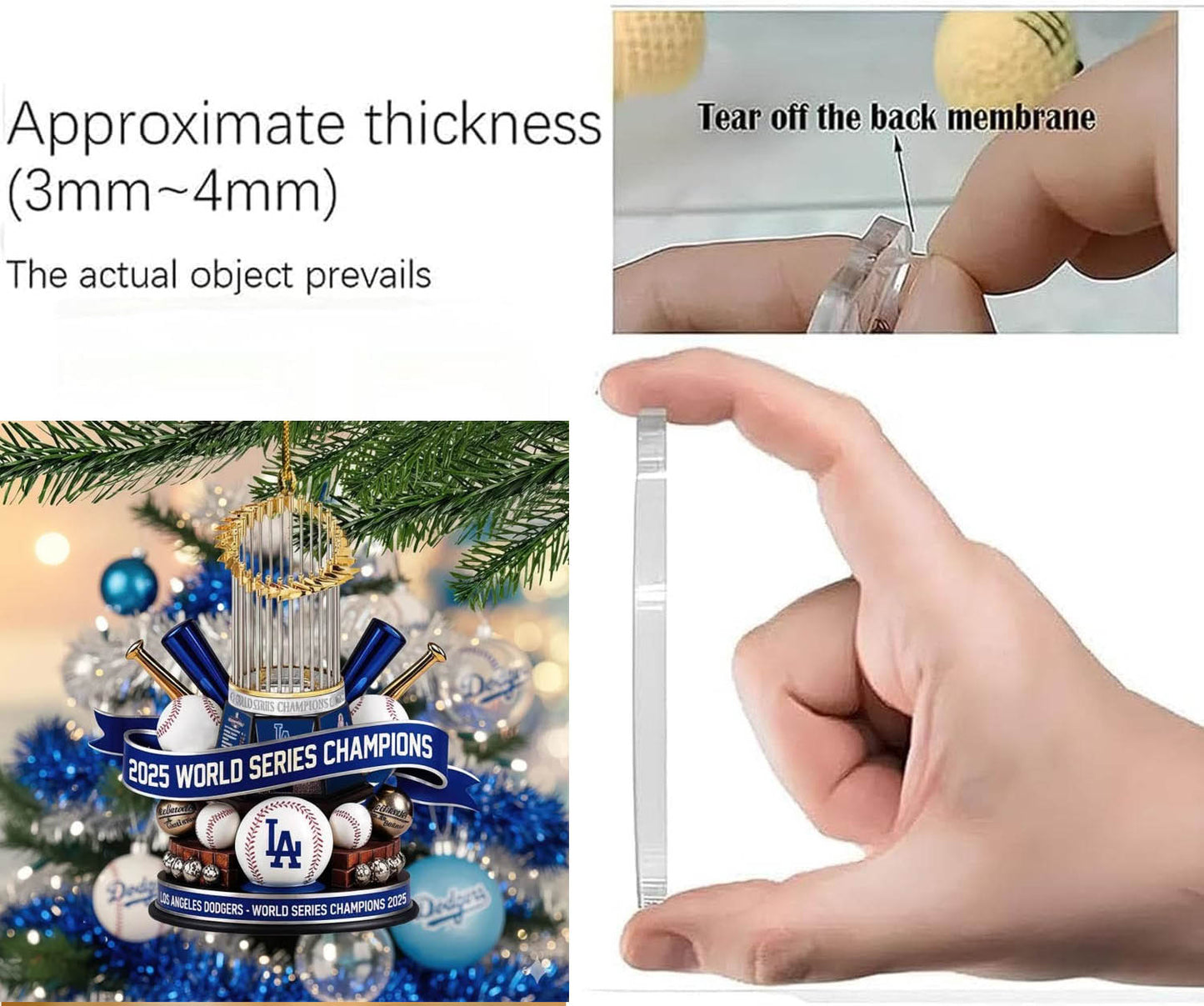 Lad baseball World Series Champions 2025 Baseball Team - Ornaments