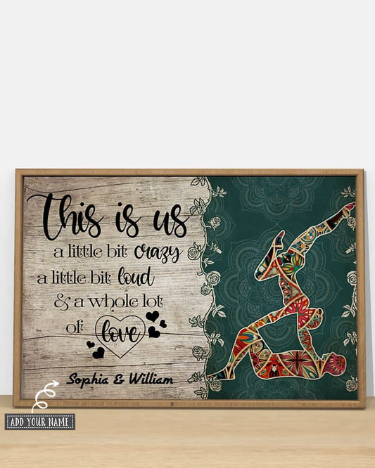 Yoga Love Peace This Is Us Personalized - Horizontal Poster - 5to9style