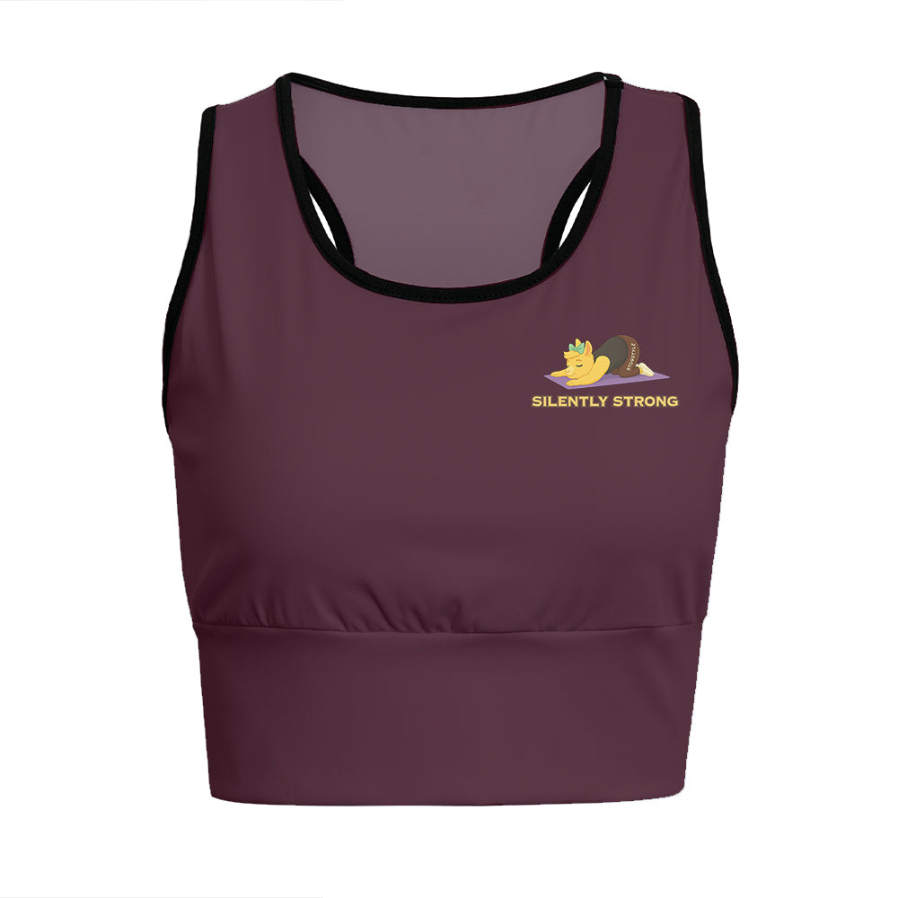 Silently Strong Chill Llama Yoga Women's Sports Bra