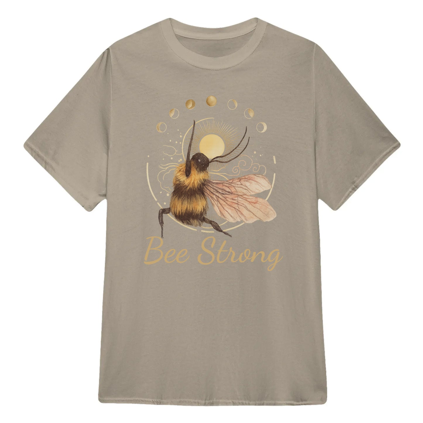 Bee Strong Moon Phase Chill Bee Yoga Classic Unisex T-Shirt | 5To9Style