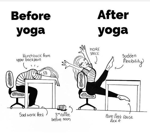 [Funny Yoga Quotes] Before Yoga, After Yoga | 5to9style