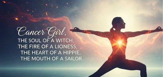 [Funny Yoga Quotes] Cancer Girl, The Soul of a Witch, The Fire of a Lioness, The Heart of a Hippie, The Mouth of a Sailor | 5to9style