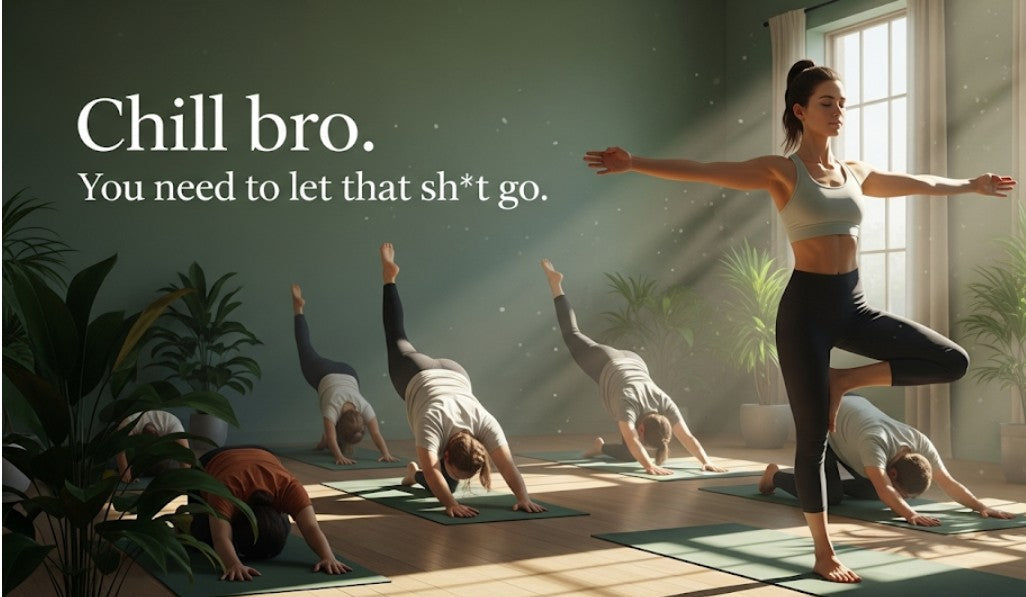 [Funny Yoga Quotes] Chill Bro. You Need To Let That Sh*t Go | 5to9style