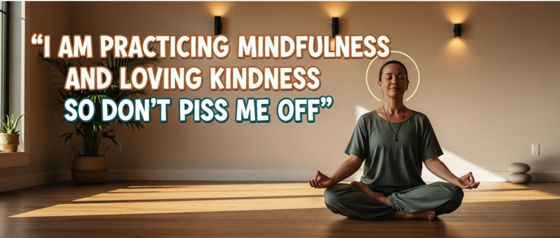 [Funny Yoga Quotes] I Am Practicing Mindfulness And Loving Kindness So Don't Piss Me Off | 5to9style