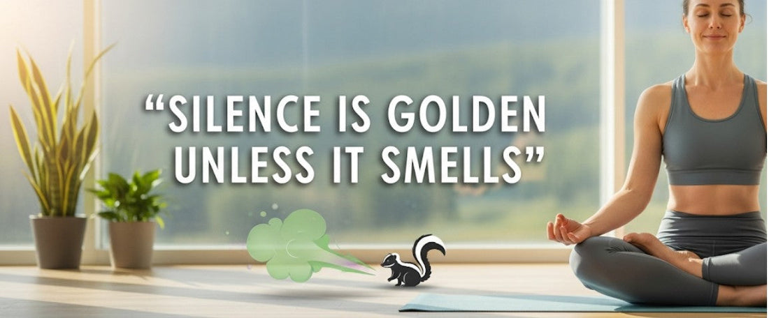 [Funny Yoga Quotes] Silence Is Golden Unless It Smells | 5to9style