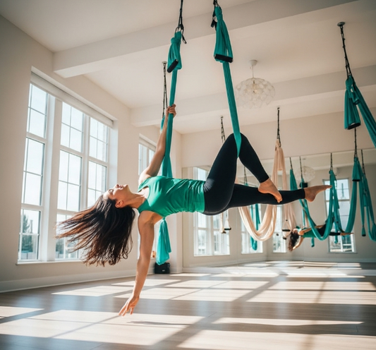 Aerial Yoga: Practicing Yoga with a Silk Hammock - 5To9Style