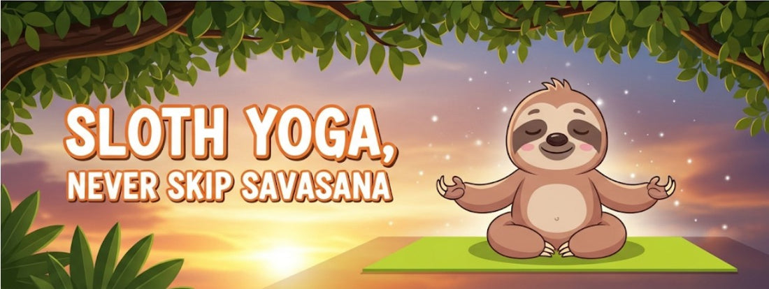 [Funny Yoga Quotes] Sloth Yoga, Never Skip Savasana | 5to9style